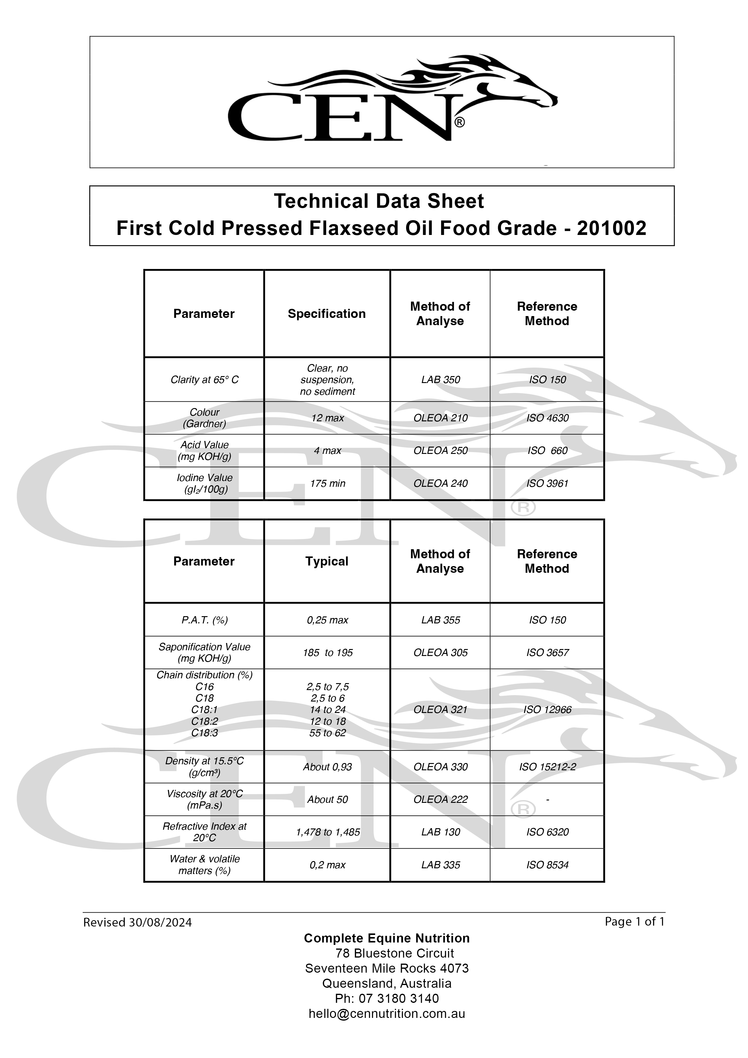 CEN BUNDLE - 6.5kg CEN CF50 + 4.5L CEN Oil